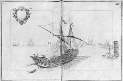 Building, Equipping and Launching of a Galley, Plate XXV by French School
